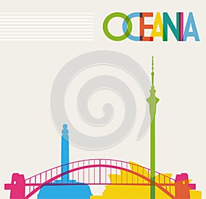 Diversity monuments of Oceania, famous landmarks c