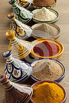 Diversity of Moroccan powder herbs