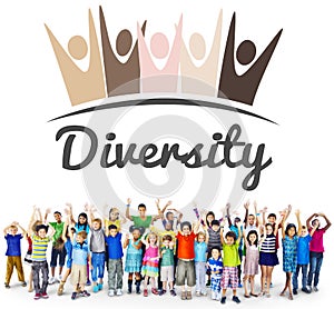 Diversity Nationality Unity Togetherness Graphic Concept photo