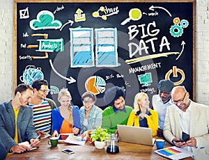 Diversity People Big Data Learning Teamwork Discussion Concept