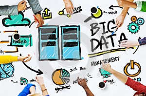 Diversity People Big Data Working Teamwork Discussion Concept