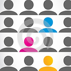 Diversity people concept