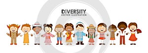 Diversity of races photo