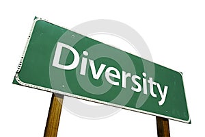 Diversity road sign photo