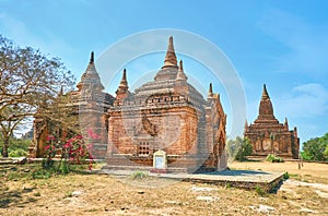 Diversity of small temples in Bagan archaeological site