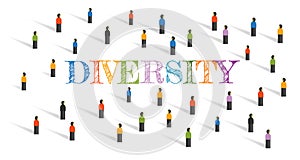 diversity in unity society living coexist different racial color cultural symbol of crowd integration as a nation