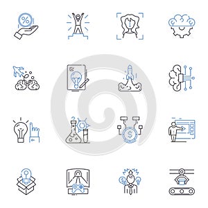 Diversity variety line icons collection. Multiculturalism, Inclusivity, Plurality, Assortment, Heterogeneity, Melange photo