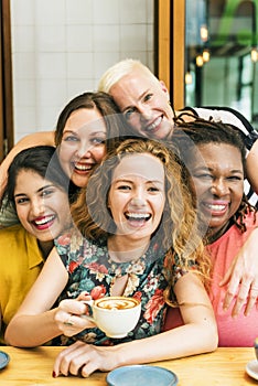 Diversity Women Socialize Unity Together Concept photo