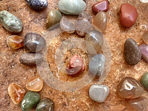 Various types of stones photo