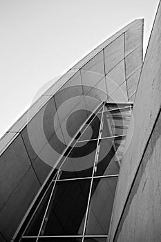 The Dives in Misericordia church in black & white