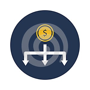 Divide Vector Icon which can easily modify or edit