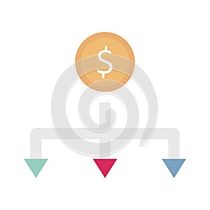 Divide Vector Icon which can easily modify or edit