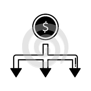 Divide Vector Icon which can easily modify or edit