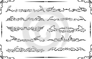 The divide victorian design elements set