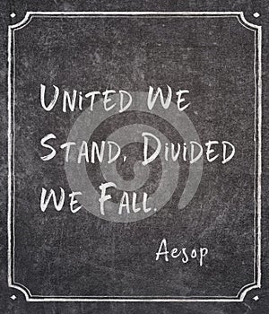 Divided we fall Aesop photo