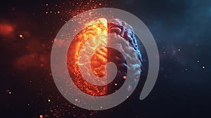 The Divided Mind A Visual Representation of Brain Hemispheres