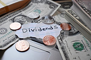 Dividend Income Investing Concept High Quality