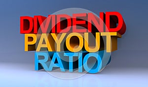 Dividend payout ratio on blue