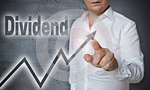 Dividend touchscreen is operated by man