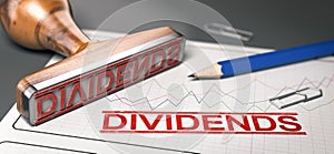 Dividends, distribution of profits by a corporation to shareholders