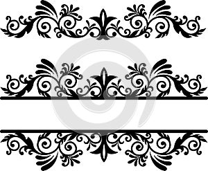 Divider, Border, Flourish Element, Decorative, Decorative