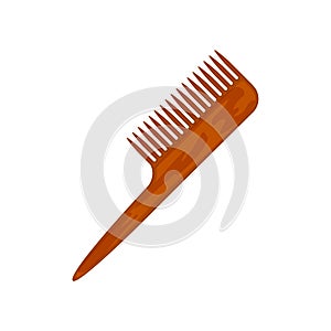 Divider hairbrush comb icon for parting hair