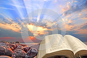 Božský biblia duchovný svetlo slnko lúče neba nebo zázraky raj 