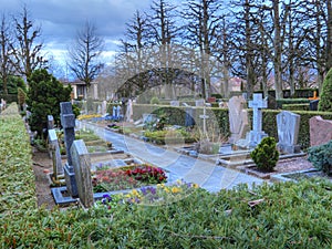Divine colorful graveyard