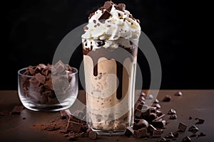 Divine Ice blended cocoa vanilla. Generate Ai