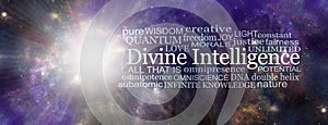 Divine Intelligence Cosmic Word Cloud photo