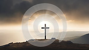Divine Redemption: Exploring the Holy Cross as a Symbol of Death and Resurrection. Generative AI