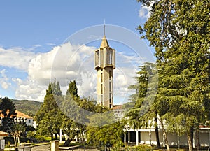 Divine Savior church in Castellar de la Frontera (New Castellar), Spain