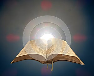 Divine spiritual bible light