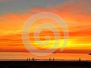 divine sunset in Agadir, Morocco