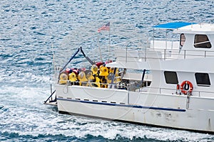 Diving Boat in Sea