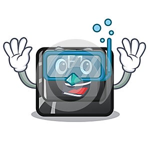 Diving button f1 in the shape character