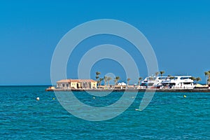 Diving center and berth on the Red Sea