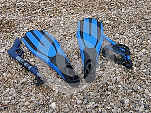 Diving equipment(fins, diving mask, harpoon)