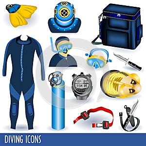 Diving icons