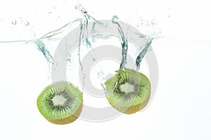 Diving kiwi fruit photo