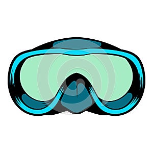 Diving mask icon, icon cartoon