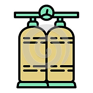 Diving oxygen icon, outline style