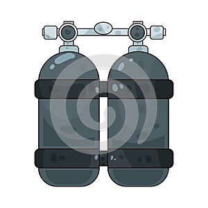 Twin Scuba Tanks