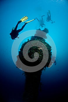 Diving, Rosalie Moller wreck in the Red Sea