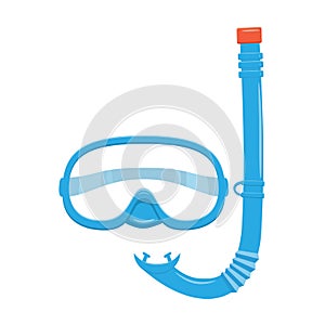 Diving snorkel and mask photo