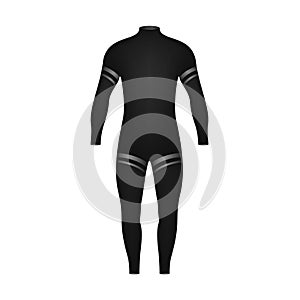 Diving suit in black design