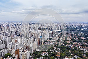 division between buildings and houses, Jardins neighborhood, Sao Paulo, Brazil
