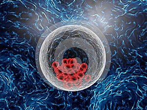 Division of cell - 3D illustration