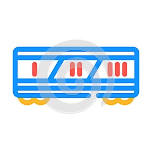 division by class railway color icon vector illustration