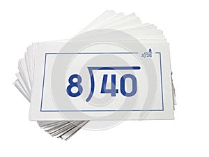 Division Flash Cards